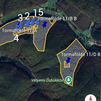 Vétyemi parcellák