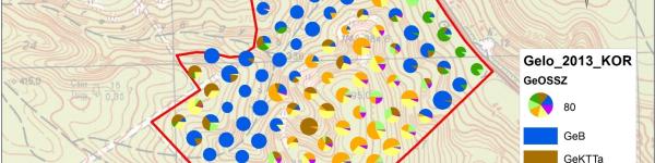 Juhdöglő-völgy - elegyarányok mintázata, 2013